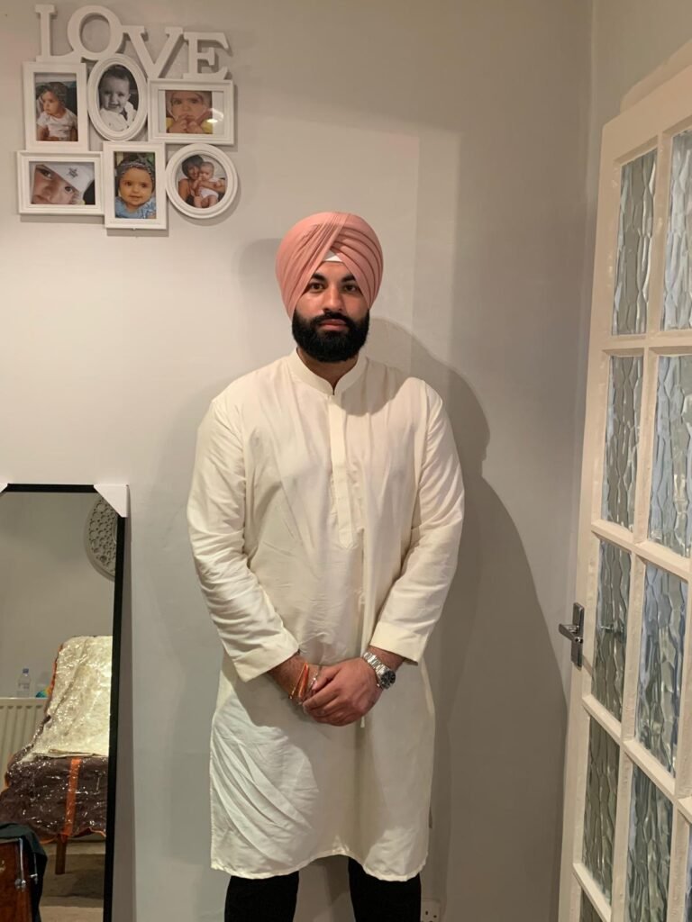 peach color turban